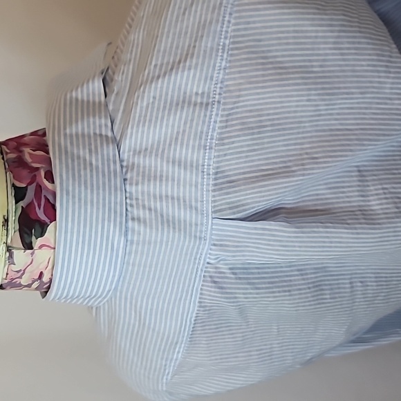 ACNE STUDIO'S 100% Cotton Striped Button down layered Blouse Shirt - Picture 9 of 11